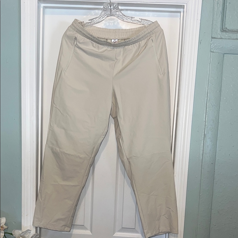 Men's Lightweight Elastic-Waist Pants - Beige